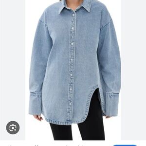 Lioness brand new Denim Button-Up Shirt size M